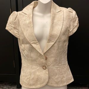 Brocade tan jacket